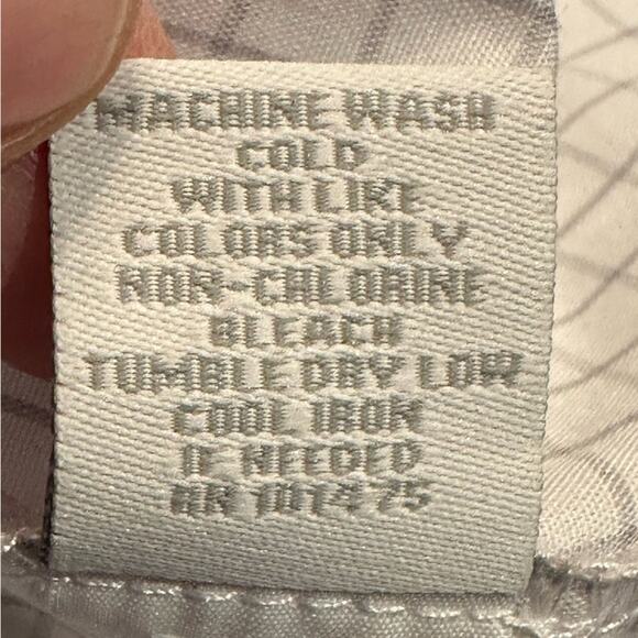 OU University of Oklahoma Men’s Large White & Gray Long Sleeve Button Down Shirt - Picture 7 of 8